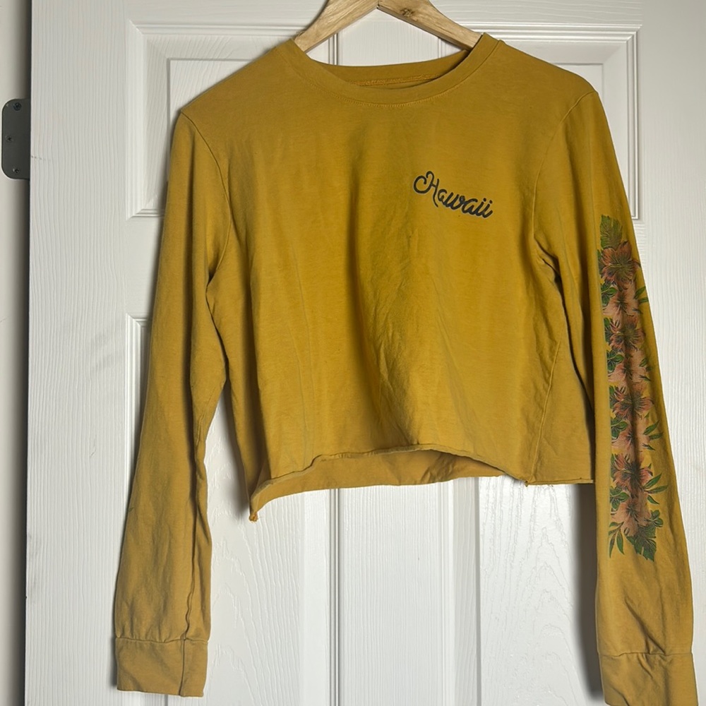 Hawaii Cropped Long-Sleeve